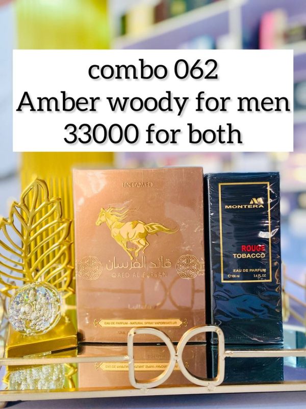 Combo 062 Amber woody for men