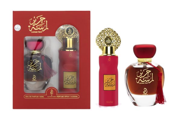 Lamsat harir 2 in 1 Perfume 100ml and body spray gift set