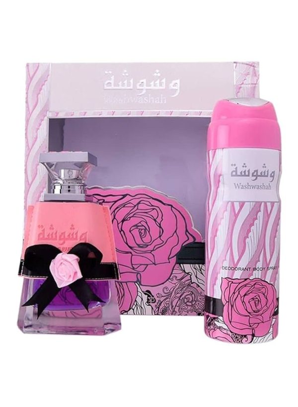 Washwashah 2 in 1 gift set 100ml perfume & rollon