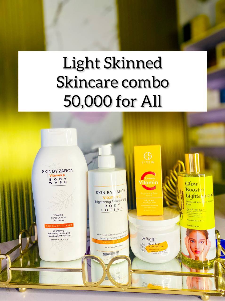 Skin by Zaron lIght skinned Skincare Combo